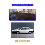 Alisevashop Honda Cıvıc Ef 1988-1991Torpido Koruma Halısı Mavi Kenar