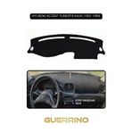 Alisevashop Hyundai Accent Yumurta Kasa 1993-1999Torpido Koruma Halısı Siyah Kenar