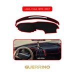 Alisevashop Lada Vega 1995-2007Torpido Koruma Halısı Kırmızı Kenar