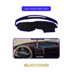 Alisevashop Lada Vega 1995-2007Torpido Koruma Halısı Mavi Kenar