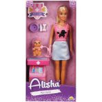 Alisha Veteriner Seti - Mavi Etekli - Pembe