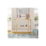 Alison İki Raflı Gold Metal Dresuar&Konsol