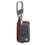 Alisveristime Deri Anahtar Kılıfı (Peugeot 107, 207, 307, 308, 407, 607, RCZ ile Uyumlu)