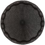 Alisveristime Osmanlı Motifli Metal Servis Tepsisi – 34,5 cm (13.6 inç) – Kahve ve Çay Sunum Tepsisi – 5 Renk Seçeneği (Siyah)