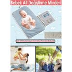 Alita Textile Anne Bebek Bakım Örtüsü, Yenidoğan Alt Değiştirme Matı, Bebek Alt Açma Minderi, Sıvı Geçirmez Alez