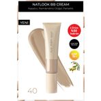 Alix Avien Doğal Parlaklık Sağlayan SPF15 Faktör Nemlendiren BB Krem - Natlook BB Cream 40 Medium To Dark