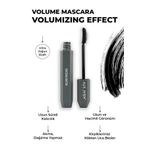 Alix Avien Ekstra Kalıcı, Nemlendirici, Besleyici, Lifting Etkili Hacim Veren Siyah Maskara - Volume Mascara