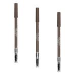 ALIX AVIEN Fırçalı Yumuşak Uçlu Belirginleştirici Kahverengi Kaş Kalemi-eyebrow Expert Powdery Liner 104 Camel (3 paketi)
