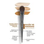 Alix Avien Kavisli Düz Fondöten Fırçası - Flat Foundation Brush