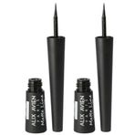 Alix Avien Matte Line Waterproof Çabuk Kuruyan Siyah 2 Adet Eyeliner