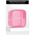 Alix Avien Pembe Mini Makyaj Çantası pembe