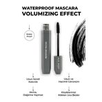 Alix Avien Suya Dayanaklı Yoğun Pigmentasyonlu Hacim Veren Doğal Kıvrımlı Siyah Maskara - Waterproof Mascara