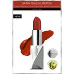 Alix Avien Uzun Süre Kalıcı Nemlendirici Pürüzsüz Etkili Yarı Mat Ruj - Satin Touch Lipstick 824 Brick Red