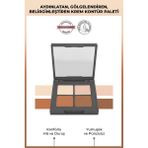 Alix Avien Vanilia Beige Brown Mocha 4'lü Krem Kontür Paleti
