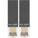 ALIX AVIEN Yaşlanma Karşıtı Fondöten - Anti Aging Foundation 504 Natural Beige Spf 15-35 ml (2 paketi)