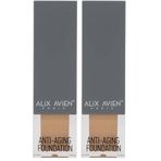 ALIX AVIEN Yaşlanma Karşıtı Vitamin İçeren Nemlendirici SPF15+ Fondöten - Anti Aging Foundation 502 Pale Sand (2 paketi)