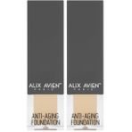 ALIX AVIEN Yaşlanma Karşıtı Vitamin Içeren Nemlendirici Spf15 Fondöten - Anti Aging Foundation 505 Warm Peach (2 paketi)
