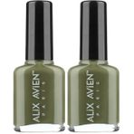 ALIX AVIEN Yeşil Oje 109 - Yüksek Pigmentli Uzun Süreli Kalıcılık Hızlı Kuruma - Nail Lacquer 109 2li paket