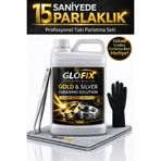 ALİYAMİS Altın Gümüş Çelik Bakır Pirinç Temizleme Ve Parlatma Bakım Seti 5 lt ml Eldiven Bez Cımbız Hediye