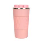 Aliyosso Paslanmaz Çelik Kaydırmaz Taban Silikon Gövdeli 500 ml Pembe Termos