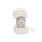Alize 055 Beyaz Puffy El Örgü İpi