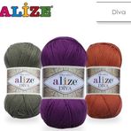 Alize 106 Kırmızı Diva El Örgü İpi