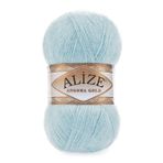 Alize 114 mint 5'li Angora Gold Simli El Örgü İpi (5 Li Paket)