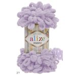Alize 27 Açık Lila 5'li Puffy El Örgü İpi