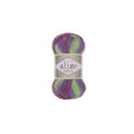 Alize 3241 5'li Diva Batik Acı Kahve El Örgü İpi