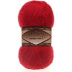 Alize ( 5 Adet ) Angora Gold Simli El Örgü Iplikleri Yelek Hırka Ipi Atkı Kazak Ipliği 106 Kırmızı - 100-Küf