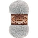Alize ( 5 Adet ) Angora Gold Simli Gri 21 El Örgü Iplikleri Yelek Hırka Ipi Atkı Kazak Ipliği - Simli Gümüş