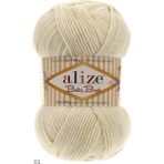 Alize 5 Adet Baby Best Anti-Piling Bebe El Örgü Ipi Krem 01