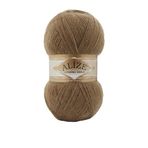 Alize 5 x 100 g Angora altın tek renkli 500 gram yün, %20 yün oranı, Türk yünü tiftik (466)