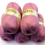 Alize 5 x 100 g Angora Altın Tek Renkli 500 gram Yün,%20 Yün İçeriği Türk Yün Mohair (28