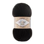 Alize 60 siyah 5'li Puffy El Örgü İpi