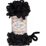 Alize 60 siyah 5'li Soft Plus El Örgü İpi