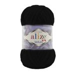 Alize 60 Siyah 5'li Velluto El Örgü İpi