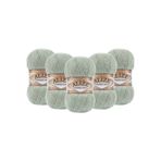 Alize Angora Gold 5’li Paket El Örgü İpi 100g x 5 Adet - Renk Kodu: 515 - Deniz Köpüğü