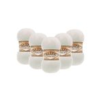 Alize Angora Gold 5’li Paket El Örgü İpi 100g x 5 Adet - Renk Kodu: 62 - Açık Krem