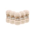 Alize Angora Gold 5’li Paket El Örgü İpi 100g x 5 Adet - Renk Kodu: 67 - Mum Işığı