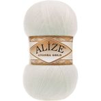 Alize Angora Gold El Örgü Ipi Ipliği Yünü Renk Kodu:62 Açık Krem