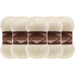Alize Angora Gold Simli El Örgü Ipi 5’li Paket 67-Mum Işığı (5 x 100 G) – Şal, Atkı ve Hırka Ipliği