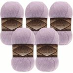 Alize Angora Gold Simli Örgü Ipliği 5’li Paket – 100G x 5 – Işıltılı Simli Yumak – Şal, Kazak, Hırka, Örgü Projeleri Için - 27