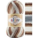Alize Diva Batik Merserize El Örgü Ipi Renk KODU:5742