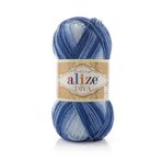 Alize Diva Batik Merserize İp Yazlık Bikini Bustiyer Bluz Örgü İpi 5 Adet (3282)