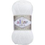 Alize Diva Beyaz El Örgü Ipliği