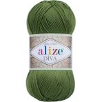 Alize Diva Merserize Ince El Örgü Ipi Yazlık Bluz Dantel Ipi 1 Adet - Kamuflaj
