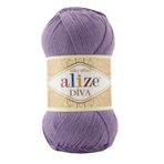Alize Diva Merserize İnce İp Yazlık Bikini Bustiyer Bluz Örgü İpi 5 Adet (Dalya Çiçeği 622)