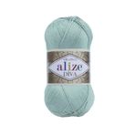 Alize Diva Merserize İnce İp Yazlık Bikini Bustiyer Bluz Örgü İpi 5 Adet (Koyu Mint 463)