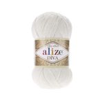 Alize Diva Merserize İnce İp Yazlık Bikini Bustiyer Bluz Örgü İpi 5 Adet (Manolya 450)